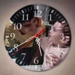 Metal Ahşap Saat
